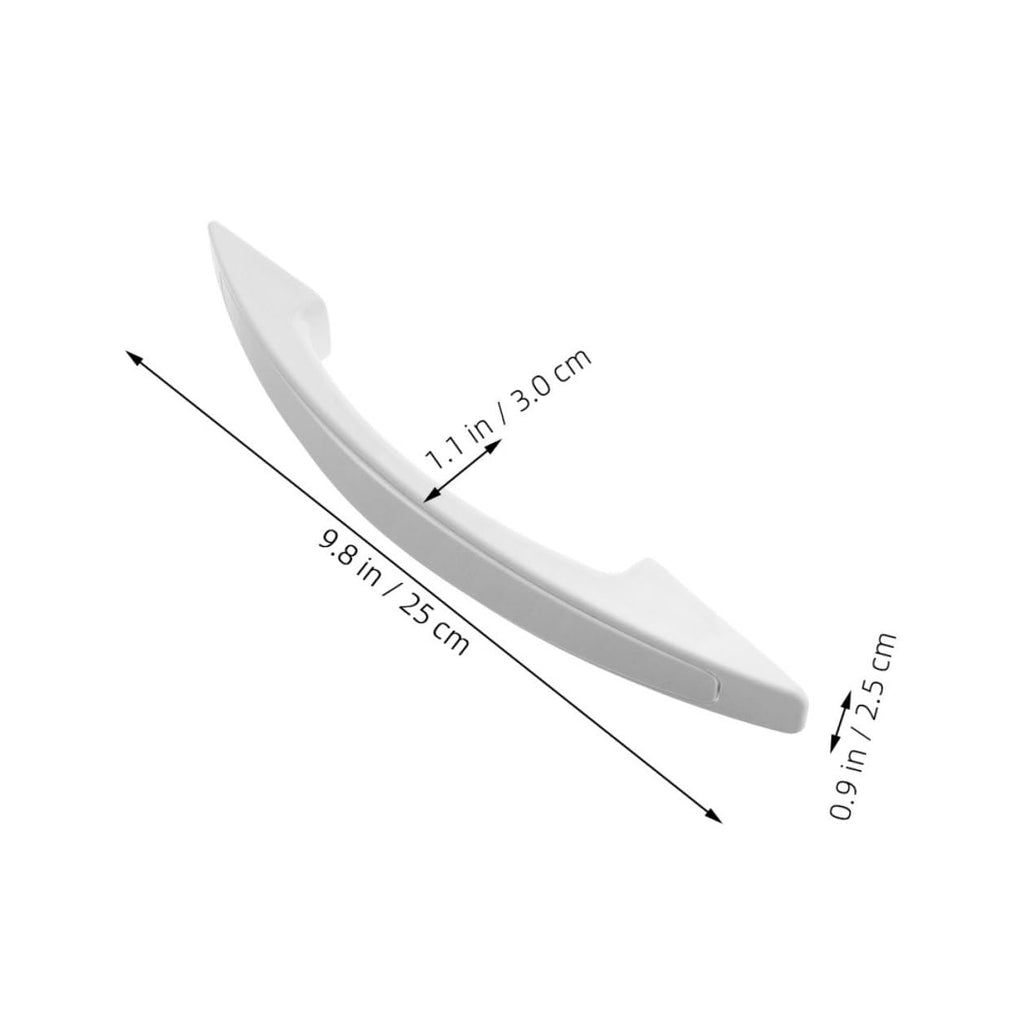 AUTSUPPL 3Pcs White Plastic Refrigerator Door Handle Replacement