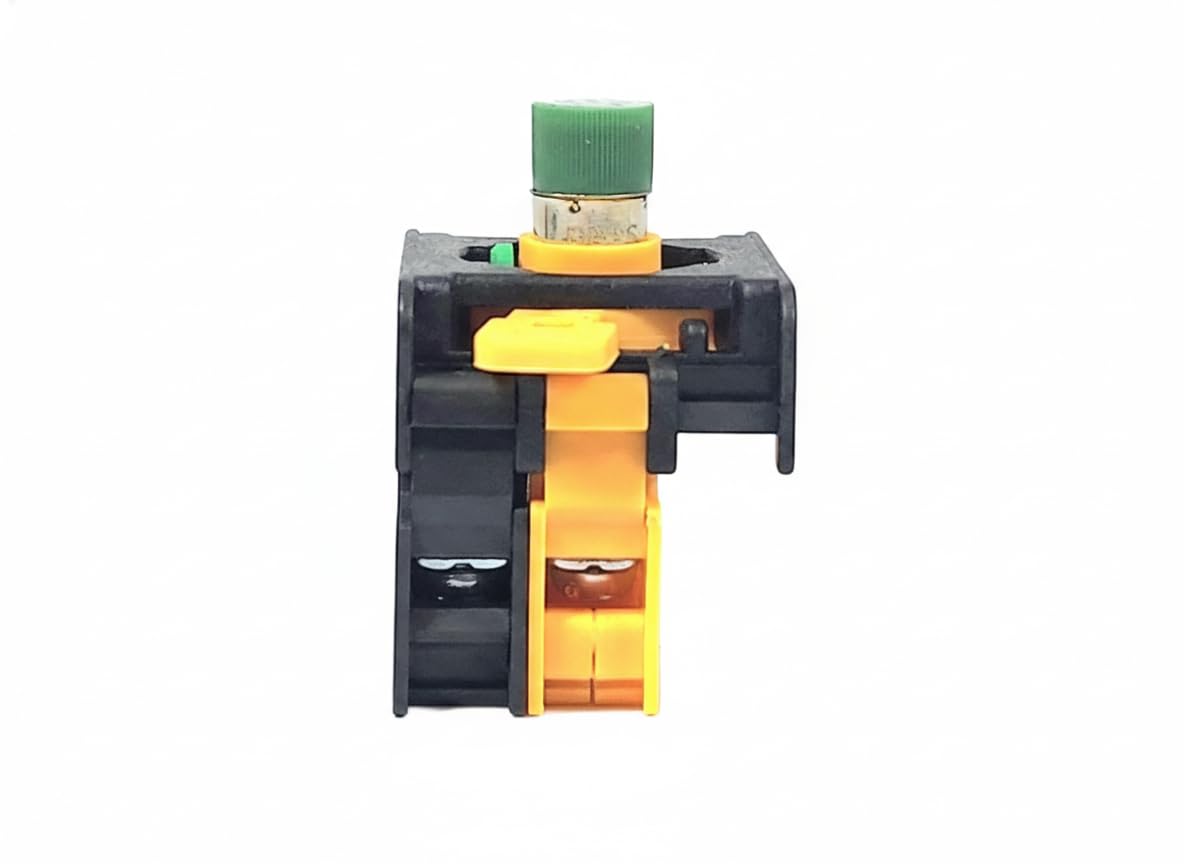 Alpinetech LXG-22 22mm 1NO Momentary Push Button Switch 24V AC DC LED Illuminated (Green)