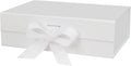 13"x9"x4" Large White Magnetic Gift Box with Lid for Presents