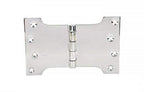 SSISKCON Stainless Steel Parliament Hinge, Mirror, 4"x5"x8"x2.5mm, 1-Pack