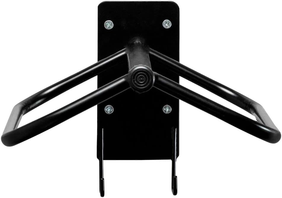 Saddle Rack with Tack Hooks | Color Black | Space-Saving Design | Fits English and Western Saddles | Durable and