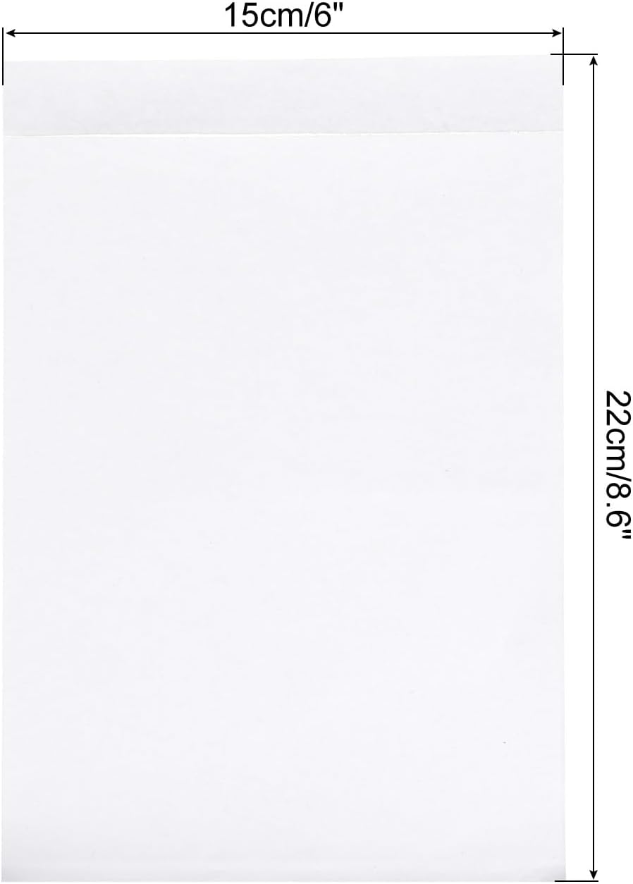 6x8.6" Clear Packing List Envelope, 200 Pack Plastic Waterproof Self-Adhesive Side Loading Mailing Invoice Label