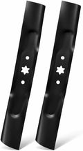 QWD 942-04308A Mower Blades 2 Pack for 42 Inch Deck, 6 Point Star High Lift Blades, Replacement for 942-04308 942-04312, Fits Cub Cadet XT1 LT42, Craftsman T110, Troy-Bilt Pony