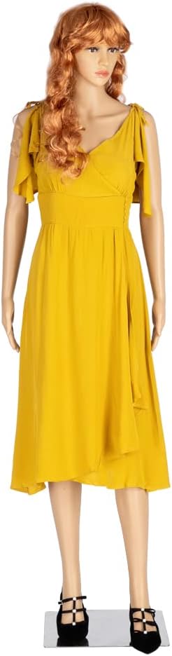 Female Mannequin Full Body Adjustable Torso Dress Form with Metal Base, 68inch, Detachable Plastic for Displays