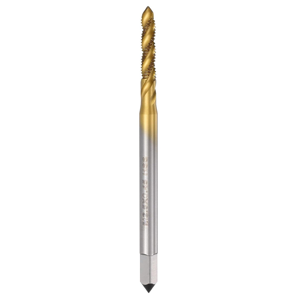 M2.5 x 0.45 Spiral Flute Thread Tap M2 High Speed Steel Titanium