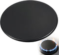 1 Pack Gas Stove Burner Cap Set, 3.93"(100mm) Flat Metal Cooker Hat Replacement Kit, Compatible with SABAF Stoves, Oven Burner Cover, Black Flat