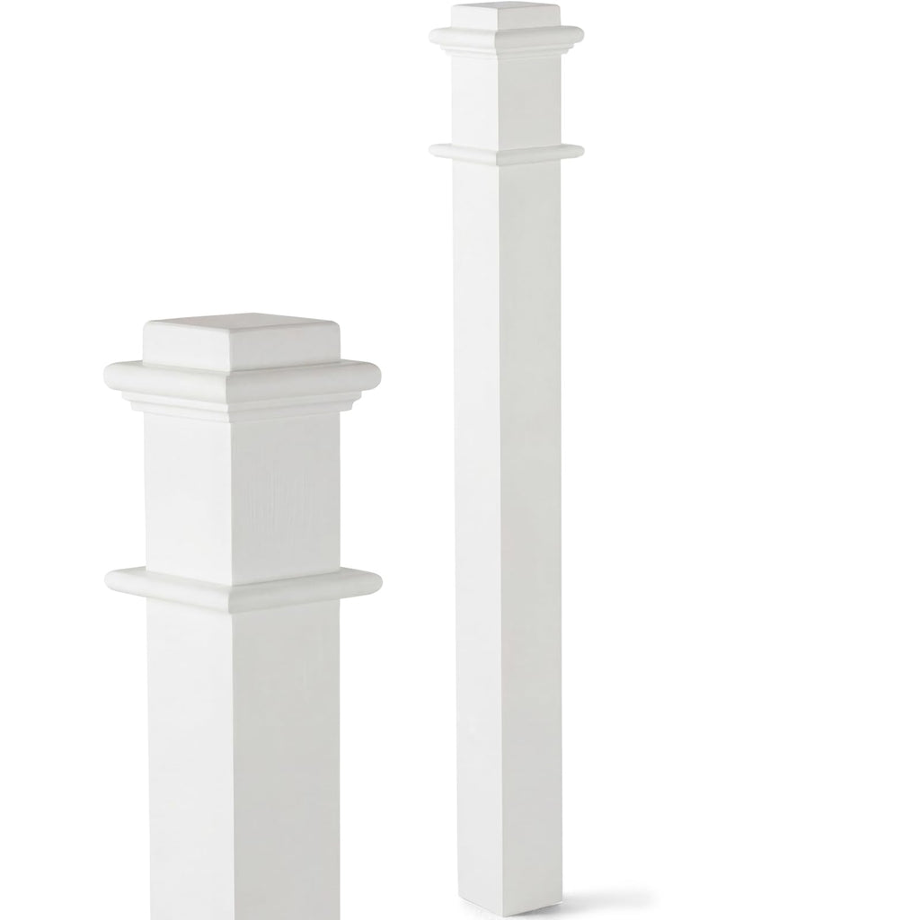 Newel Post 3.5 x 48 in Solid Poplar Notched Interior Stair Post