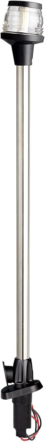 Young Marine All-Around LED Navigation Light with 2-Pin Standard Pole, 24" with Base