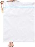 Large Mesh Washing Bag 43 x 35 Inch XXL Mesh Laundry Bag, Blue | Lingerie Bags for Laundry Large Washer Bag for