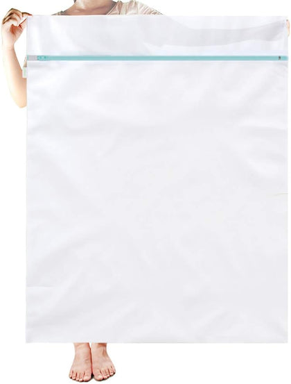 Large Mesh Washing Bag 43 x 35 Inch XXL Mesh Laundry Bag, Blue | Lingerie Bags for Laundry Large Washer Bag for