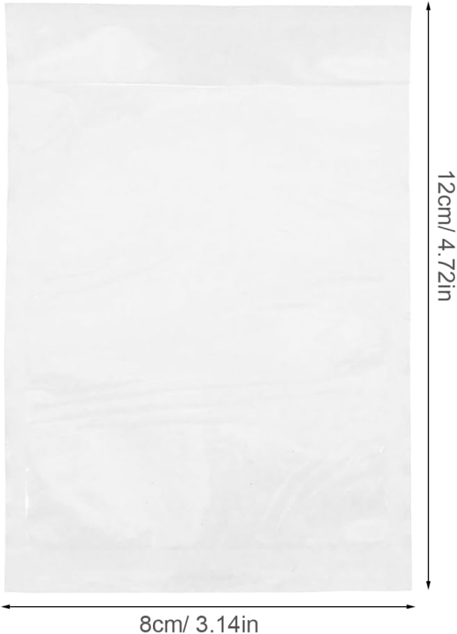 100pcs Clear Self-adhesive Packing List Envelopes Transparent Shipping Pouches for Documents and Invoices Cpe