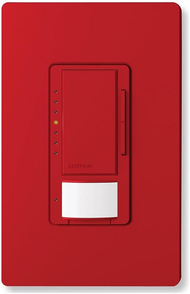 Lutron Maestro LED+ Dimmer and Vacancy Sensor, Single Pole and Multi-Location, MSCL-VP153M-HT, Hot