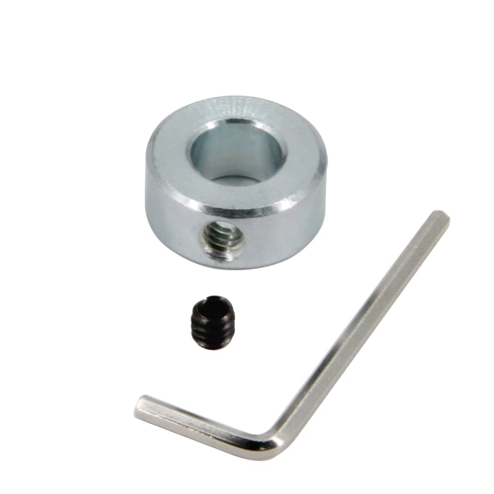 8pcs 1/2" Bore Shaft Collar Lock Collar Zinc Plated Solid Steel with Set Screw