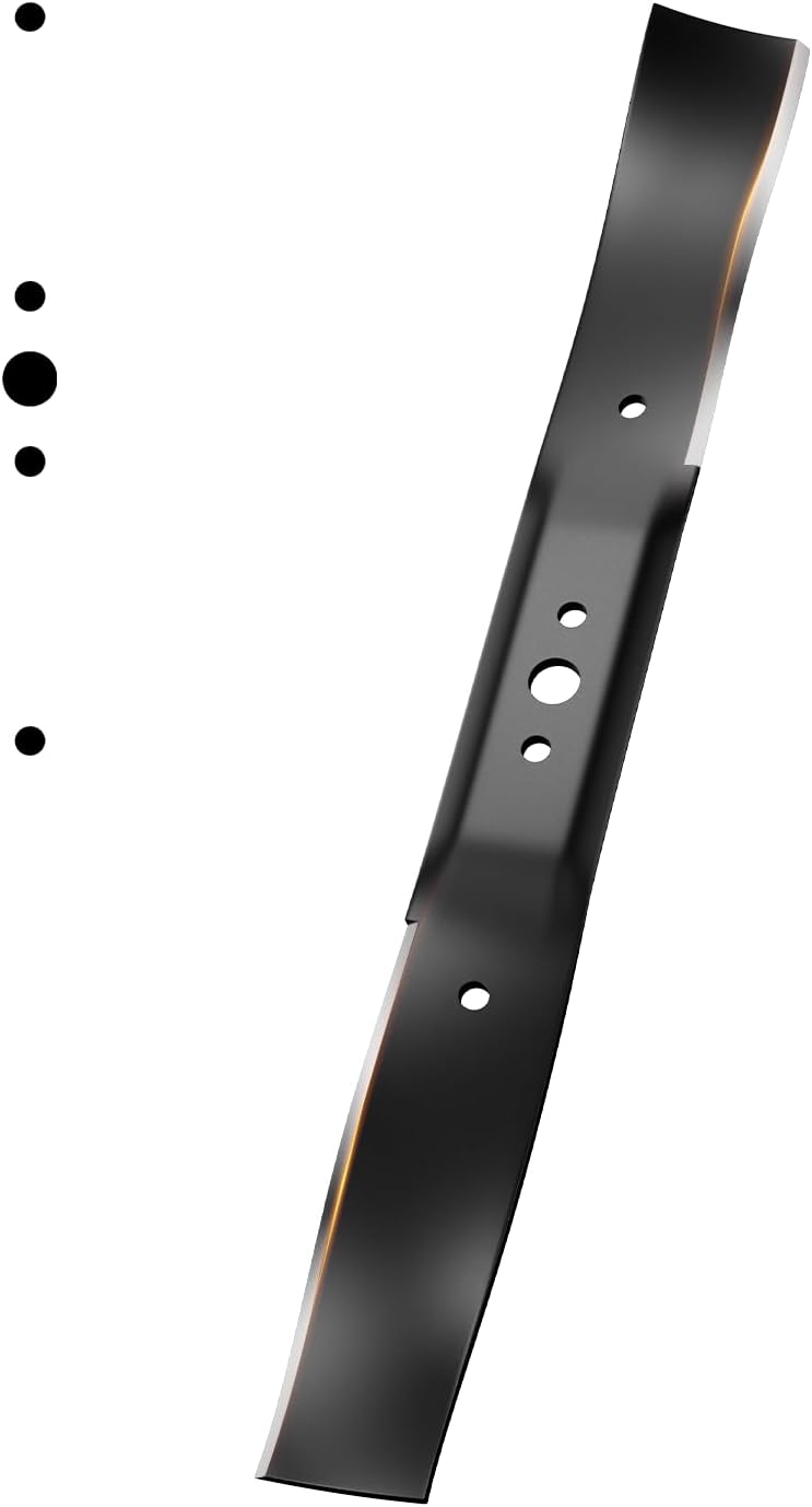 331737B 406712 Mulching Blade with Circle Mounting Pattern, 21" Lawn Mower Blade Compatible with Craftsman, Husqvarna