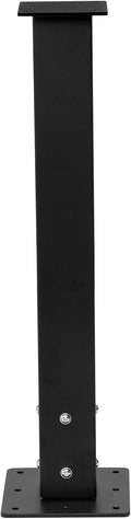 Mailbox Post with Post Base, 27 inch, Heavy Duty Q235 Steel Mailbox Posts for Outside, High Mounting Post for Street