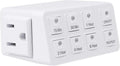 BN-LINK Indoor Countdown Timer with Repeat Function, 3-Prong Outlet Timer