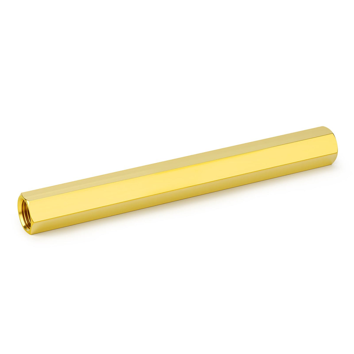 GASHER 2PCS 1/4" FNPT Brass Long Nipple 6" Length Pipe Fitting