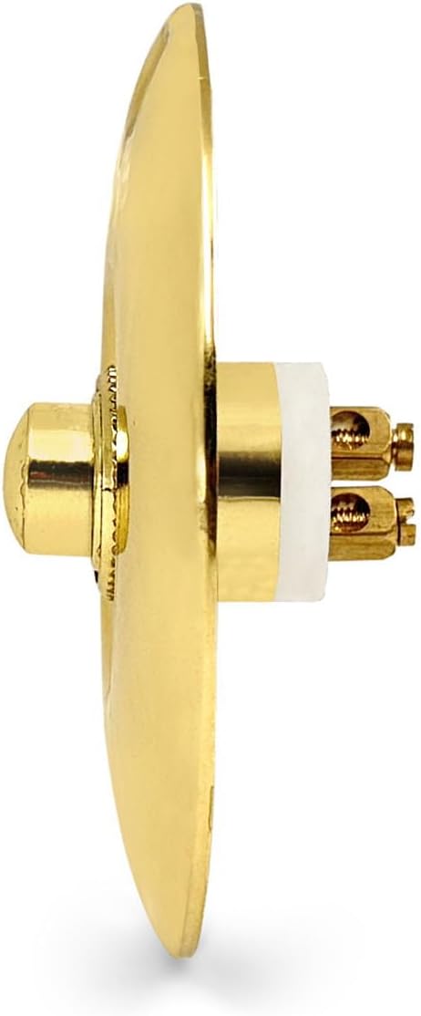 Doorbell Push Button, Solid Brass, Polished Lacquered Finish | 3 inches Diamter, Decorative Push Button Doorbell