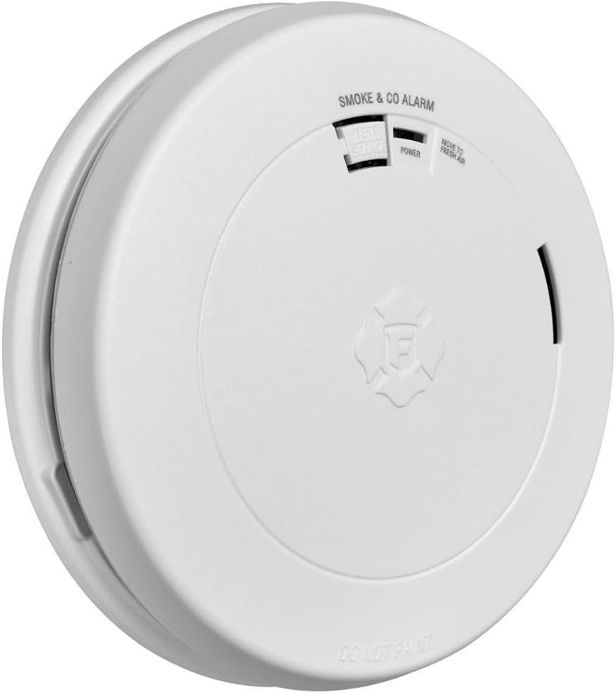 SMCO210 Sealed 10-Year Battery Combo Smoke and Carbon Monoxide Detector with Slim Profile Design