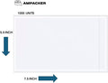 Clear Adhesive 7.5" x 5.5" Top Loading Packing List/Shipping Label Envelopes (‎7.5" x 5.5" | Clear, 1000, Pack)