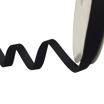 Black 1 Roll 10 Yards 5/8" Velvet Ribbon Total 30 Colors Assorted Lots Bulk (Black, 5/8"(15mm))