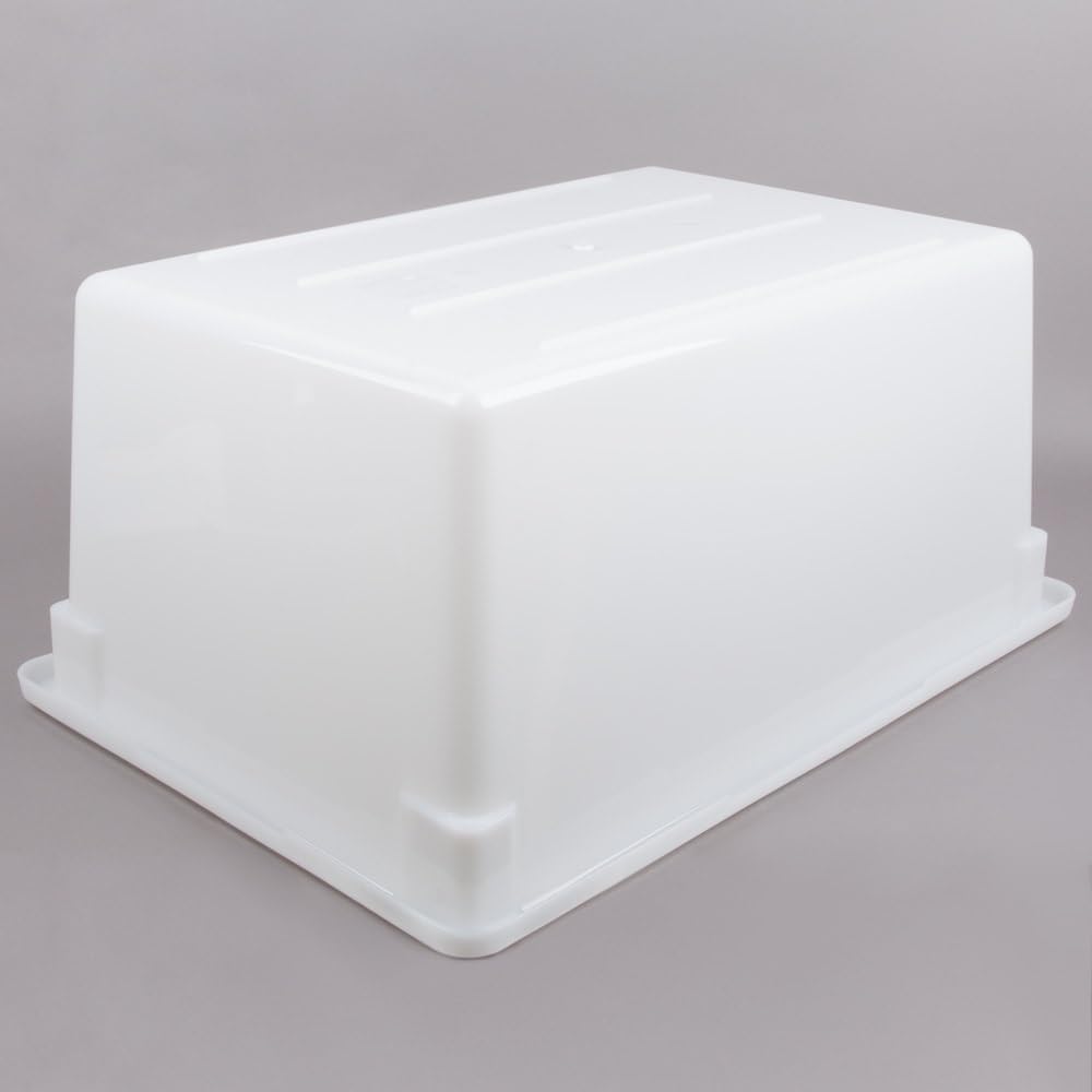 18" x 26" x 12" Polypropylene 17 Gallon Food Storage Box Container White Color- Commercial Food Storage Box Stackable