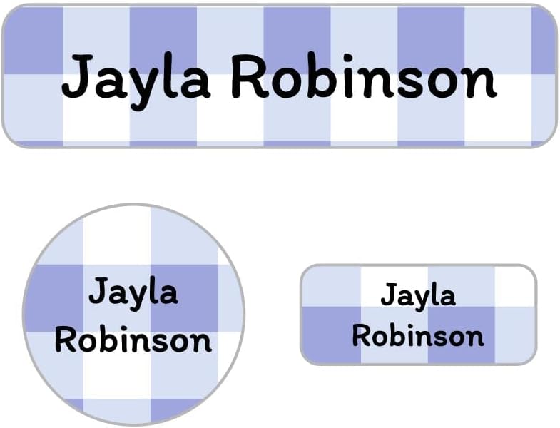 Kids Custom Name Labels for Daycare, School, Camp (102 Labels) - Personalized Waterproof Name Stickers for Clothes