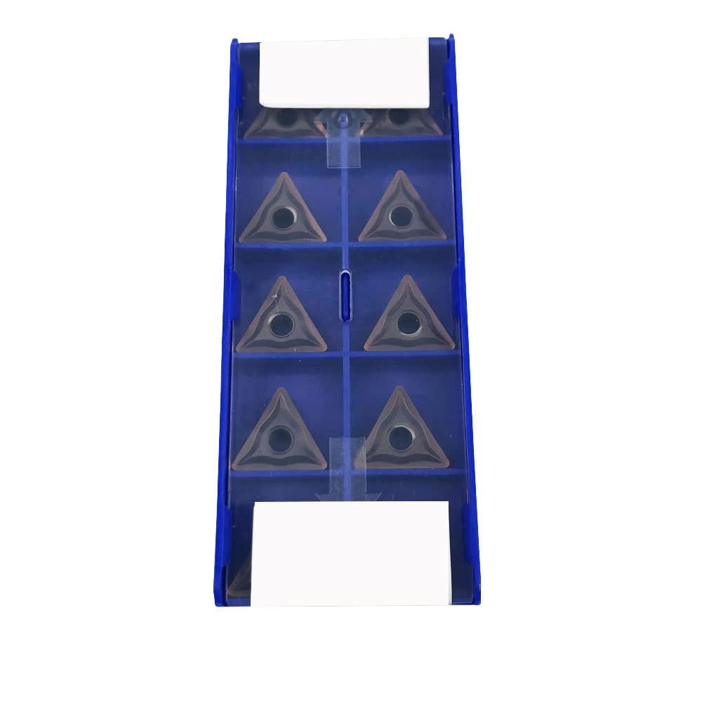 ZOIZMIN 10/20/30/50PCS TNMG332 /160408 Carbide Turning Inserts for Processing Steel Finishing and Semi-Finishing Rough Processing (10pcs TNMG160408)