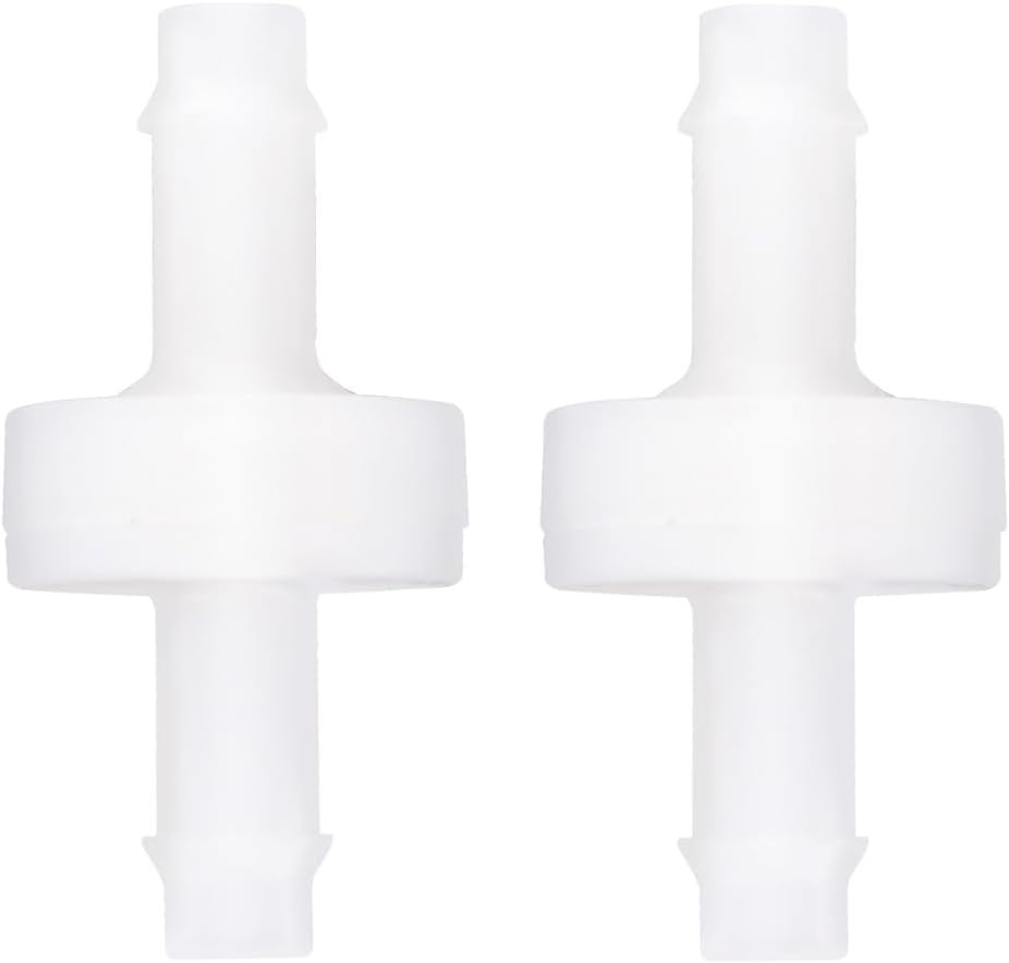 1/4" 6mm PVDF Spa Ozone Generator Ozonator One-way Check Valve 2PCS