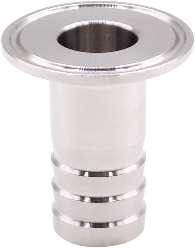 Beduan 1.5 Tri Clamp to 1 Barb Fitting Stainless Sanitary Home Brew 2PCS