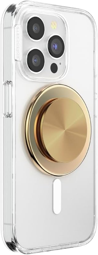 Phone Grip for MagSafe, Magnetic Holder, Phone Stand, Metal - Alum Radial Gold
