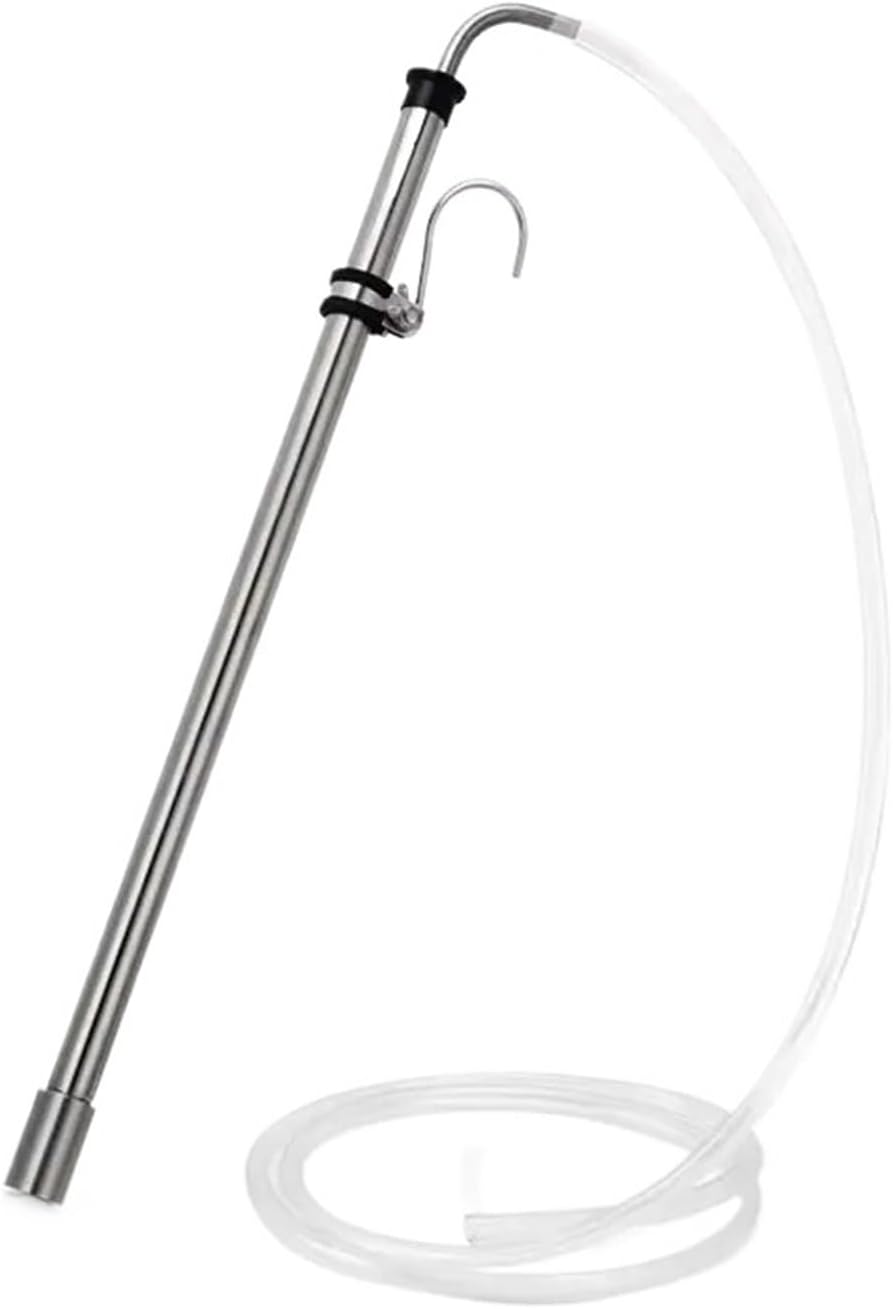 Compatible With Universal Stainless Steel Auto Siphon Racking Cane, Homebrew Beer & Wine Transfer Syphon Tube With 1