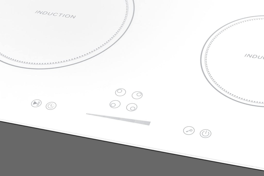 Summit 24" 4 Zone Induction Cooktop, White- SINC4B242W