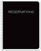 Restaurant Reservation Book, Wire-O, Black, 120 Pages