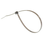 GTSE - 8 Inch Silver Nylon Zip Ties, 100 Pack, 18lb, Self-Locking