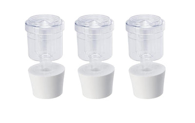 Large 2-Piece Airlocks with #7 Rubber Stoppers for Fermentation - Airlocks for Wine Making, Brewing Beer, and