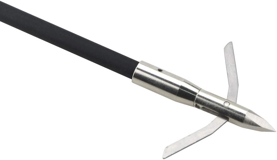 Archery Bowfishing Broadheads Stainless Steel Arrowhead Hunting Broadheads | 288 Grain 2 Blades Screw In Arrow Tips