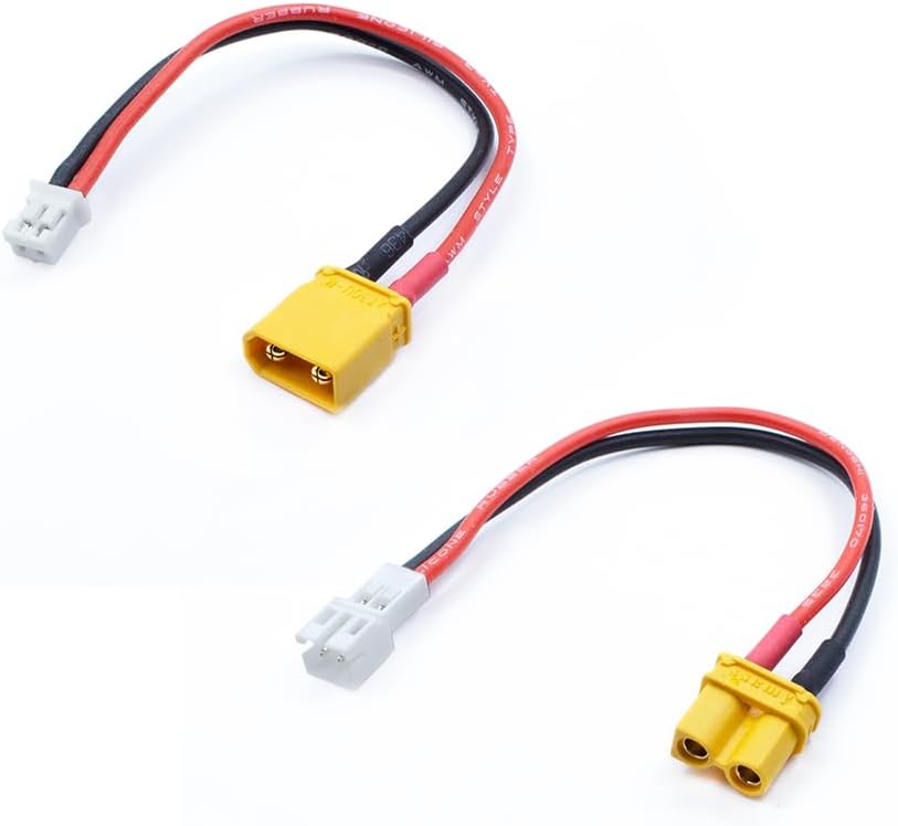 MEIVIFPV XT30 to PH2.0 Male Female Adapter Conversion Cable 22AWG 10cm Tiny Whoop JST PH 2.0 Connector for RC Battery Plugs