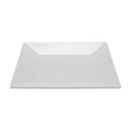 10" White Square Melamine Plate (Set of 12)