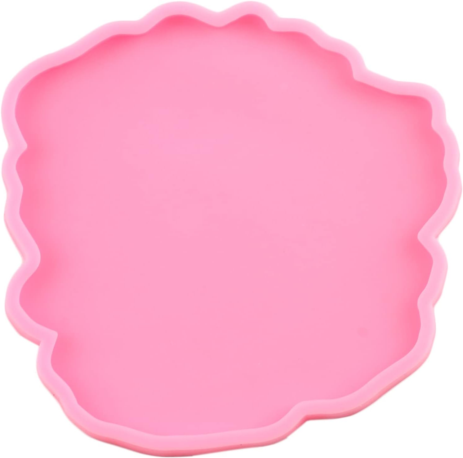 Silicone Coaster Mold Resin Coaster Molds Coaster Molds Set of 4 | Resin Casting Irregular Wave Shape Silicone Mold
