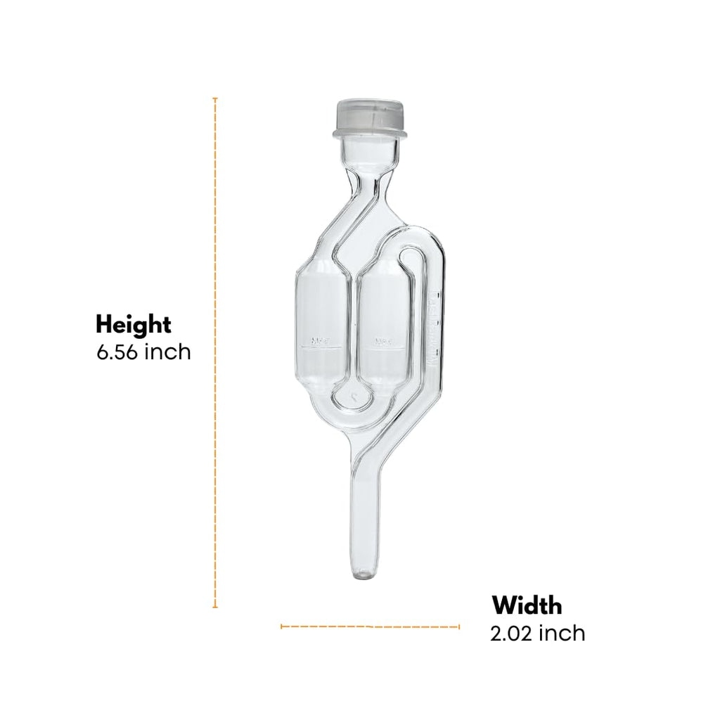 Airlocks for Fermenting (Set of 3) | Bubble Airlock for Wine Making and Beer Making | BPA-Free S-Shaped | Used for