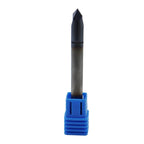 1/4in Solid Carbide End Mill, Chamfer Mill - Double End, 2 Flutes