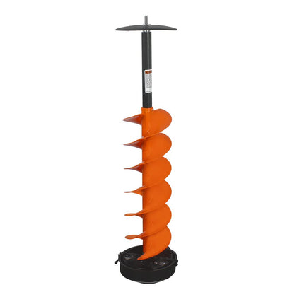 E-Drill Cordless Nylon 8" Ice Auger with 8" Centering Point Blade, Bit with Drill Adapter & Top Plate for Ice