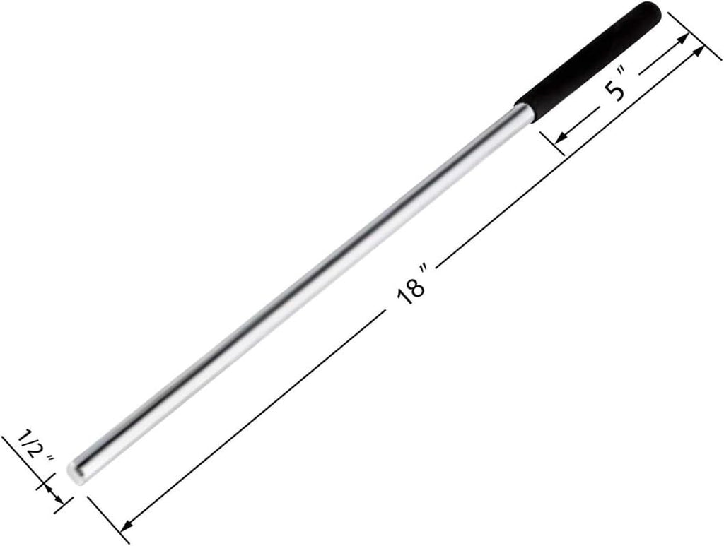 Garage Door Pair of Non-Slip Winding Bar Rods, Gloves, and 1" ID and 2" OD Steel Centerpiece Bearing Bundle Kit for