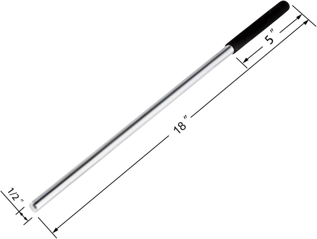 Garage Door Pair of Non-Slip Winding Bar Rods, Gloves, and 1" ID and 2" OD Steel Centerpiece Bearing Bundle Kit for