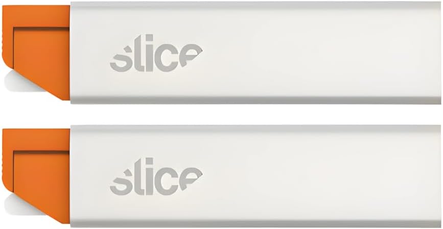 Manual Carton Cutter | Safe Ceramic Box Cutter | Lasts 11x Longer than Metal | Single Edge Razor Blade | Mini Box