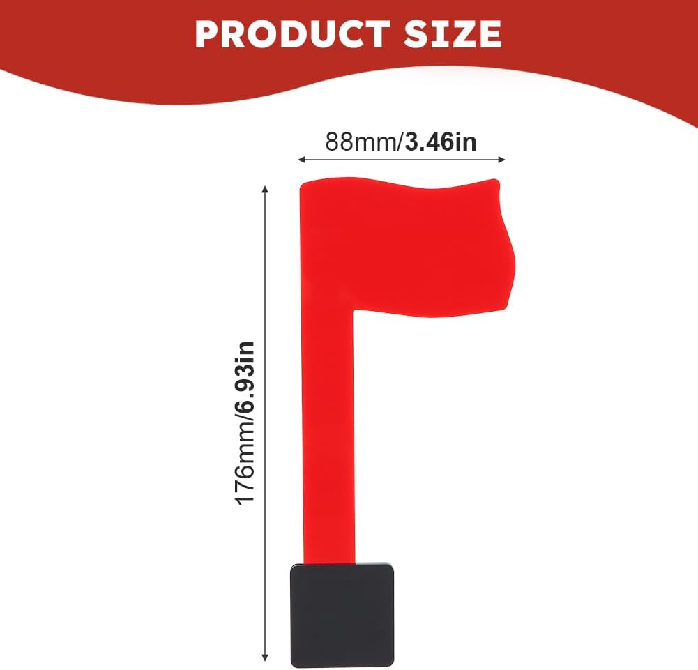 Mailbox Flag Replacement Kit – Red Multi-Directional Flag, No Tools Needed | Durable acrylic/PVC flag, weatherproof.
