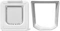 Elite Microchip Cat Flap with Digital Timer & LCD Display Bundle, Includes Pet Door (355) & Elite Wall Liner (308)