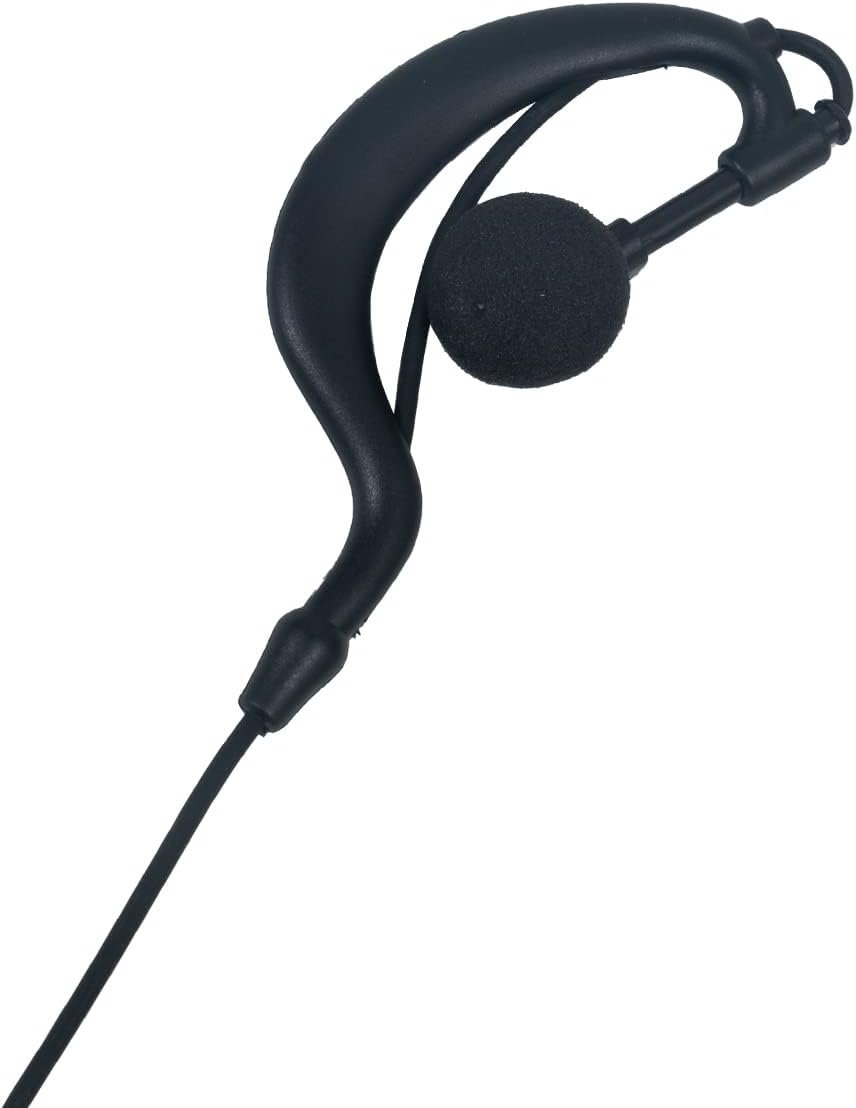 G-Shape Earpiece 2-Pack Compatible with MH230R MR350R T200 | Surveillance Headset, PTT Mic, Comfort, Hands-Free