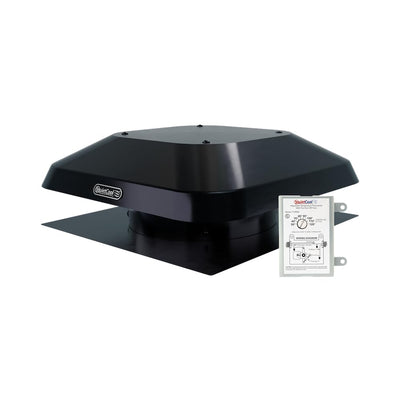AFR PRO-1.3 Roof Mount Attic Fan - 1266 CFM - Adjustable Thermostat - 20ft Power Cord - Plug-and-play - Two Speed